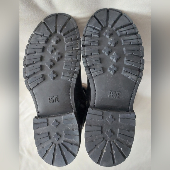 Black Frye Vanessa OTK Leather Boots—Fits Women's Size 8—Shearling Wool Lining - Picture 3 of 16